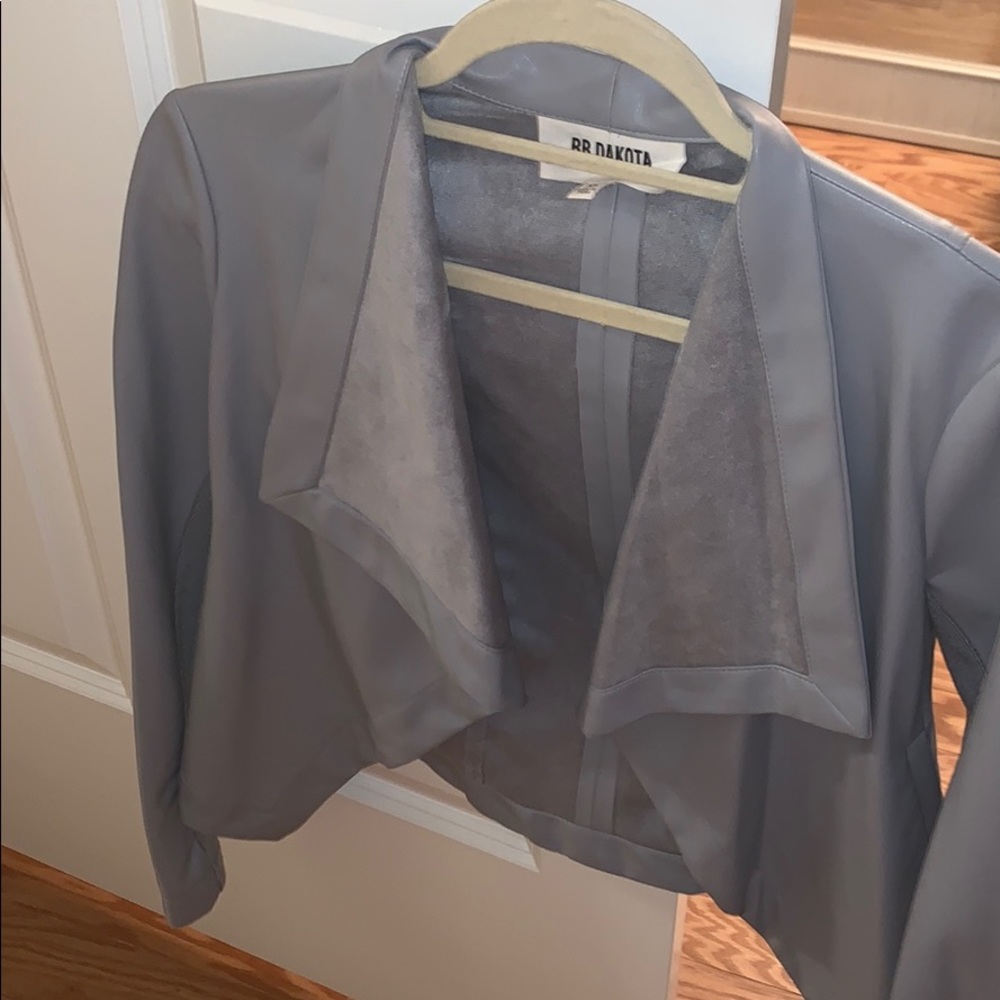 Gray Leather Jacket - image 4